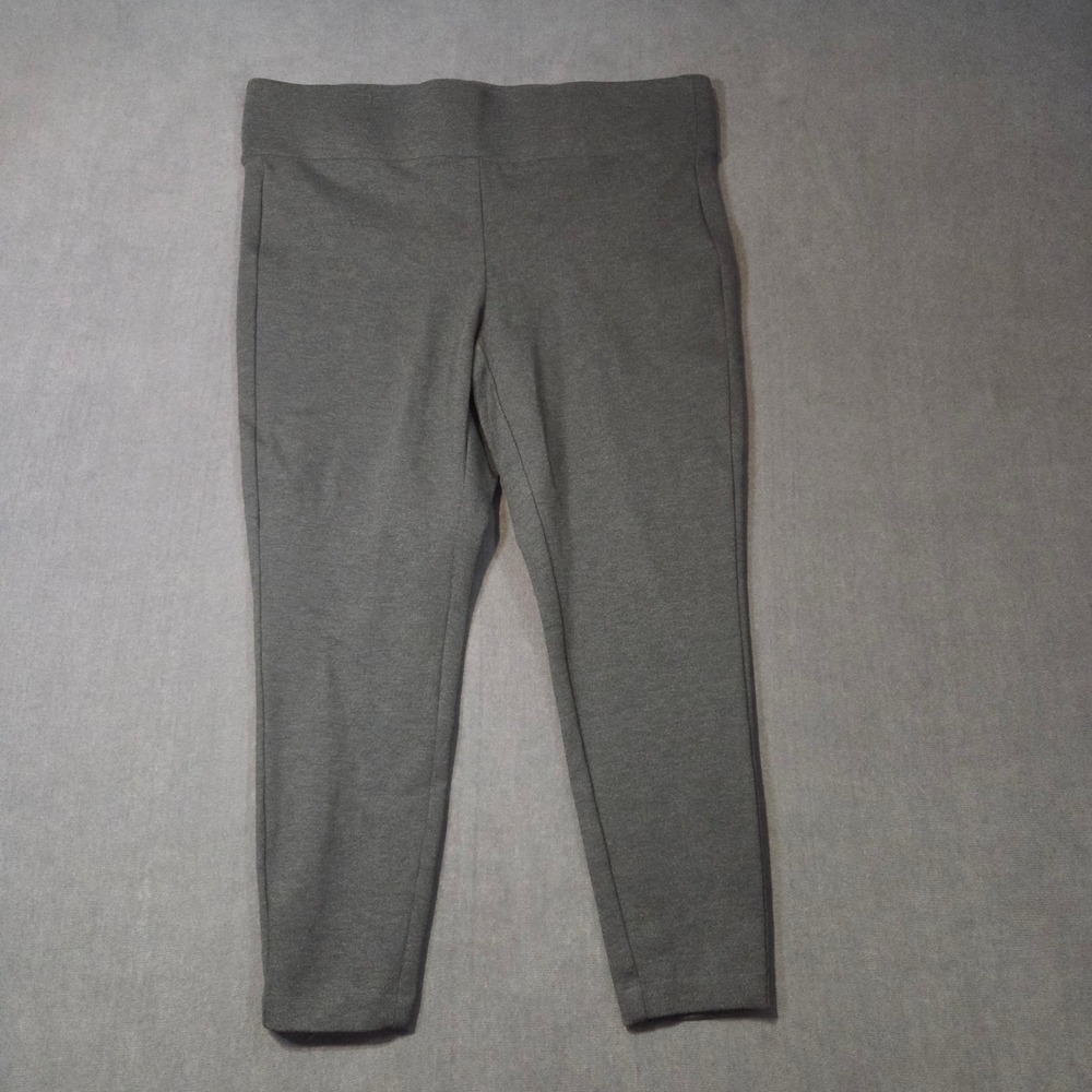 Torrid Ponte Leggings Womens 1 Gray Pull On Stretch Tapered Casual Pants